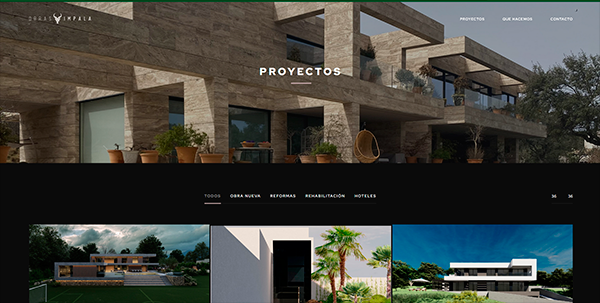 Obras Impala - Web + Saas gestión web